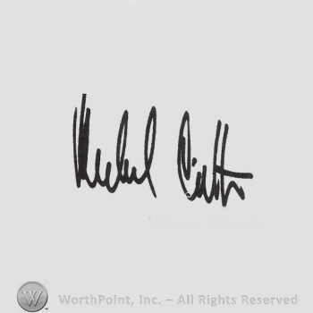 Signature: Michael Crichton.