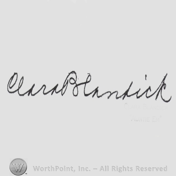 Signature: Clara Blandick.