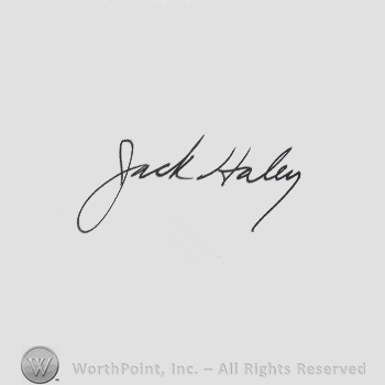 Signature: Jack Haley.