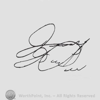 Signature: Judy Garland.