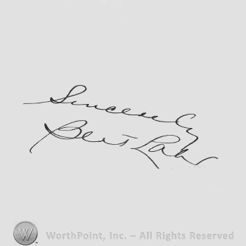 Signature: Bert Lahr.