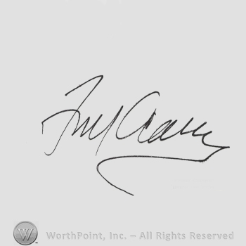 Signature: Fred Crane.