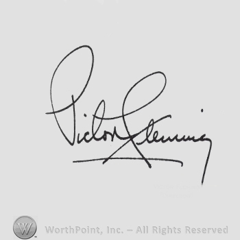 Signature: Victor Fleming.