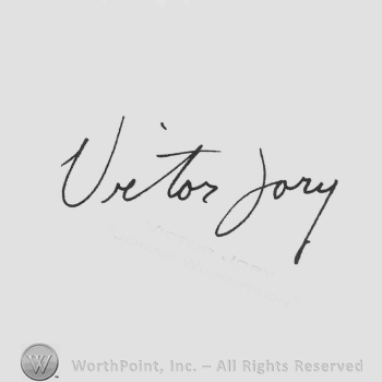 Signature: Victor Jory.