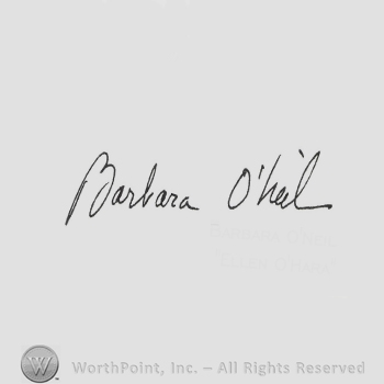 Signature: Barbara O'neil.