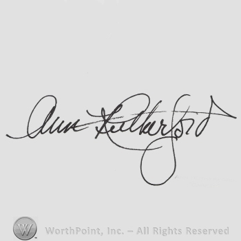 Signature: Ann Rutherford.