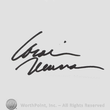 Signature: Laraine Newman.