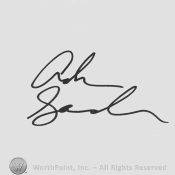 Signature: Adam Sandler.