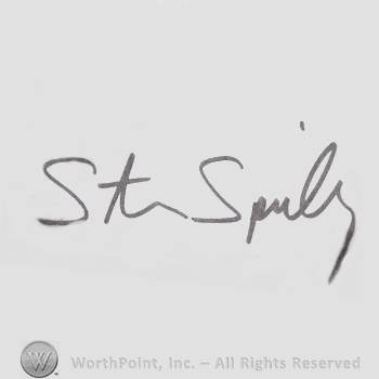 Signature: Steven Spielberg.