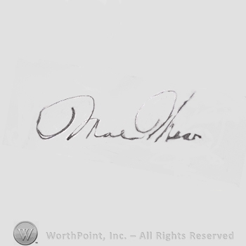 Signature: Mae West.