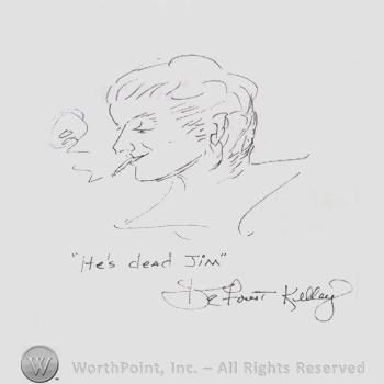 Signature: DeForest Kelley.