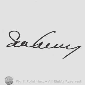 Signature: Sean Connery.