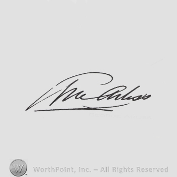 Signature: George Arliss.