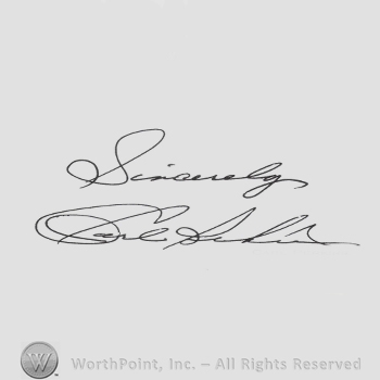 Signature: Carl Perkins.