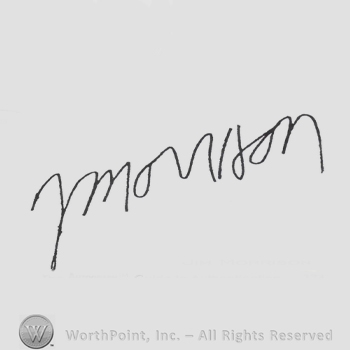 Signature: Jim Morrison.