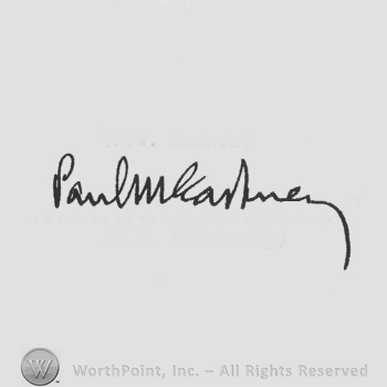 Signature: J. P. McCartney.