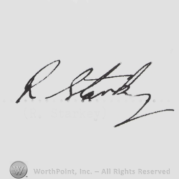 Signature: R. Starkey.