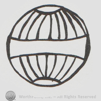 round logo resimbling the earth globe