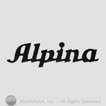 The text ''Alpina''.