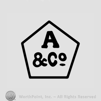 The text ''A & Co.'' in a polygon.