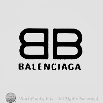 Two letters ''B'' placed back-to-back and the text ''Balenciaga''.