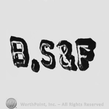 The text ''B, S & F''.