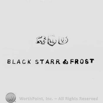 The text ''Black Starr & Frost'' and three borders.