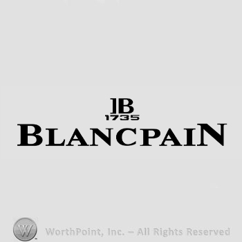 The monogram of the letters ''I'' and ''B'' and the text ''Blancpain 1735''.
