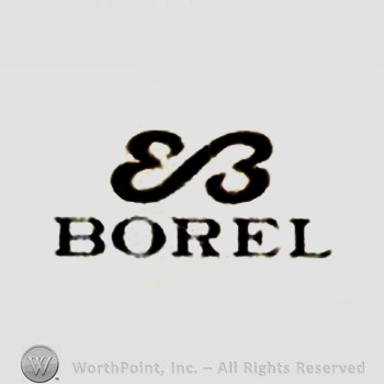 The monogram of the letters ''E'' and ''B'' and the text ''Borel''.