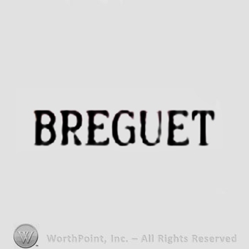 The text ''Breguet''.