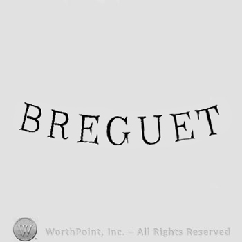 The text ''Breguet''.