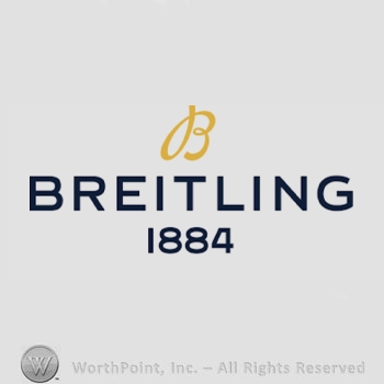 The text ''Breitling 1884'' and the letter ''B''.