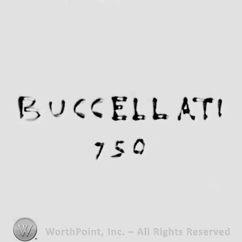 The text ''Buccellati 750''.