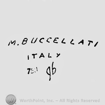 The text ''M. Buccellati Italy 96''.