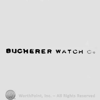 The text ''Bucherer Watch Co''.