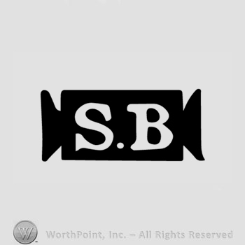 The monogram of the letters ''S'' and ''B'' in a border and a point.