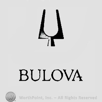 The text ''Bulova'' and a tuning fork.