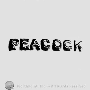 The text ''Peacock''.