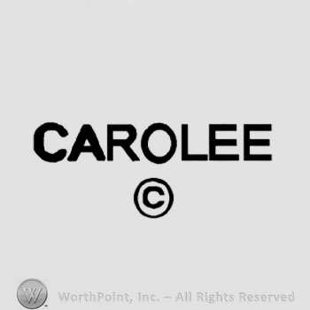 The text ''Carolee'' and the letter ''C'' in a circle.