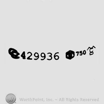 Three borders, the numbers ''429936'' and ''750''.