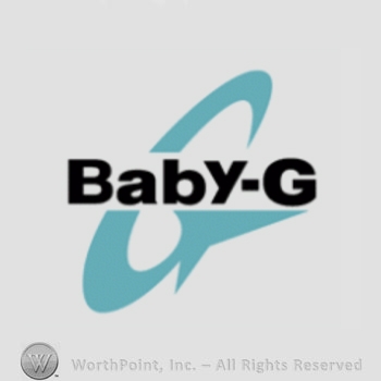 The text ''Baby-G'' and the letter ''G''.