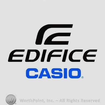 The text ''Edifice Casio'' and&nbsp;