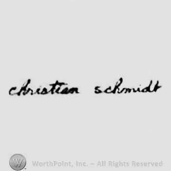 The text ''Christian Schmidt''.