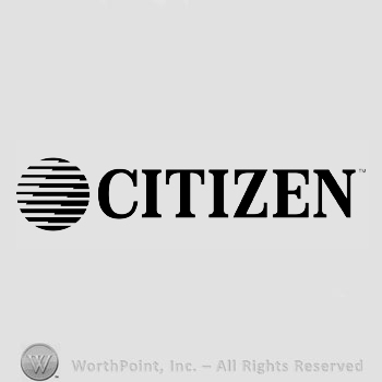 The text ''Citizen'' and a circle.