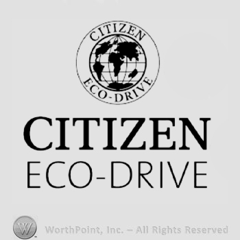 The text ''Citizen Eco-Drive'', a circle and the Earth globe.