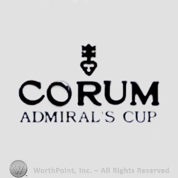 The text ''Corum Admiral's Cup'' and a key.