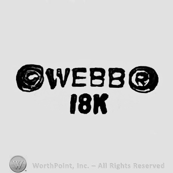 The text ''Webb 18K'' and two circles.