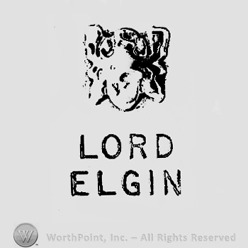 The text ''Lord Elgin'' and something like a flower.