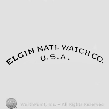 The text ''Elgin Natl Watch Co. U.S.A.''.