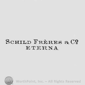 The text ''Schild Freres & Co. Eterna''.